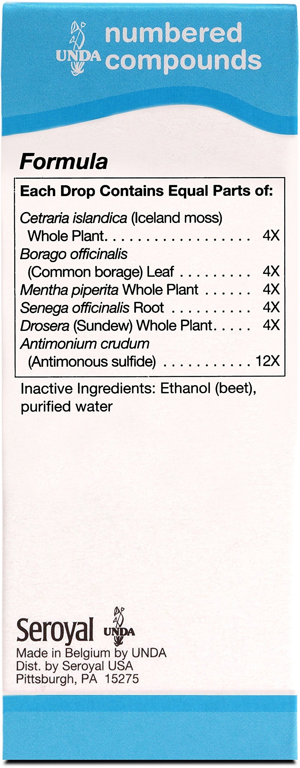 UNDA 27 Composés Numérotés — étiquette claire pour un choix naturel.