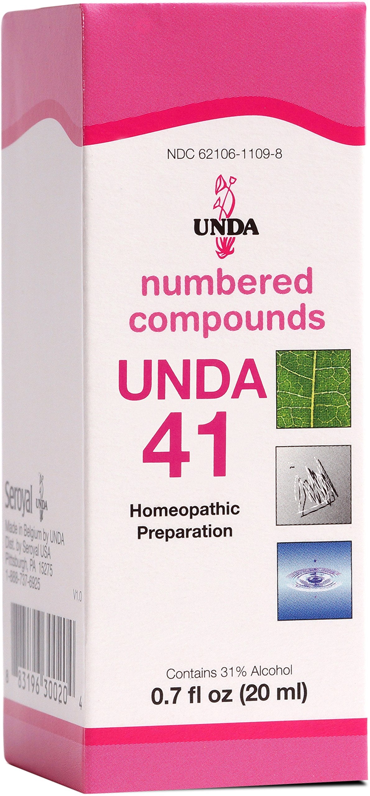UNDA 41 numéro-compounds : bouteille prête pour une routine équilibrante