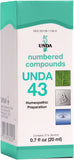 UNDA 43 numérotés - flacon: soutien potentiel au drainage des toxines et au bien-être