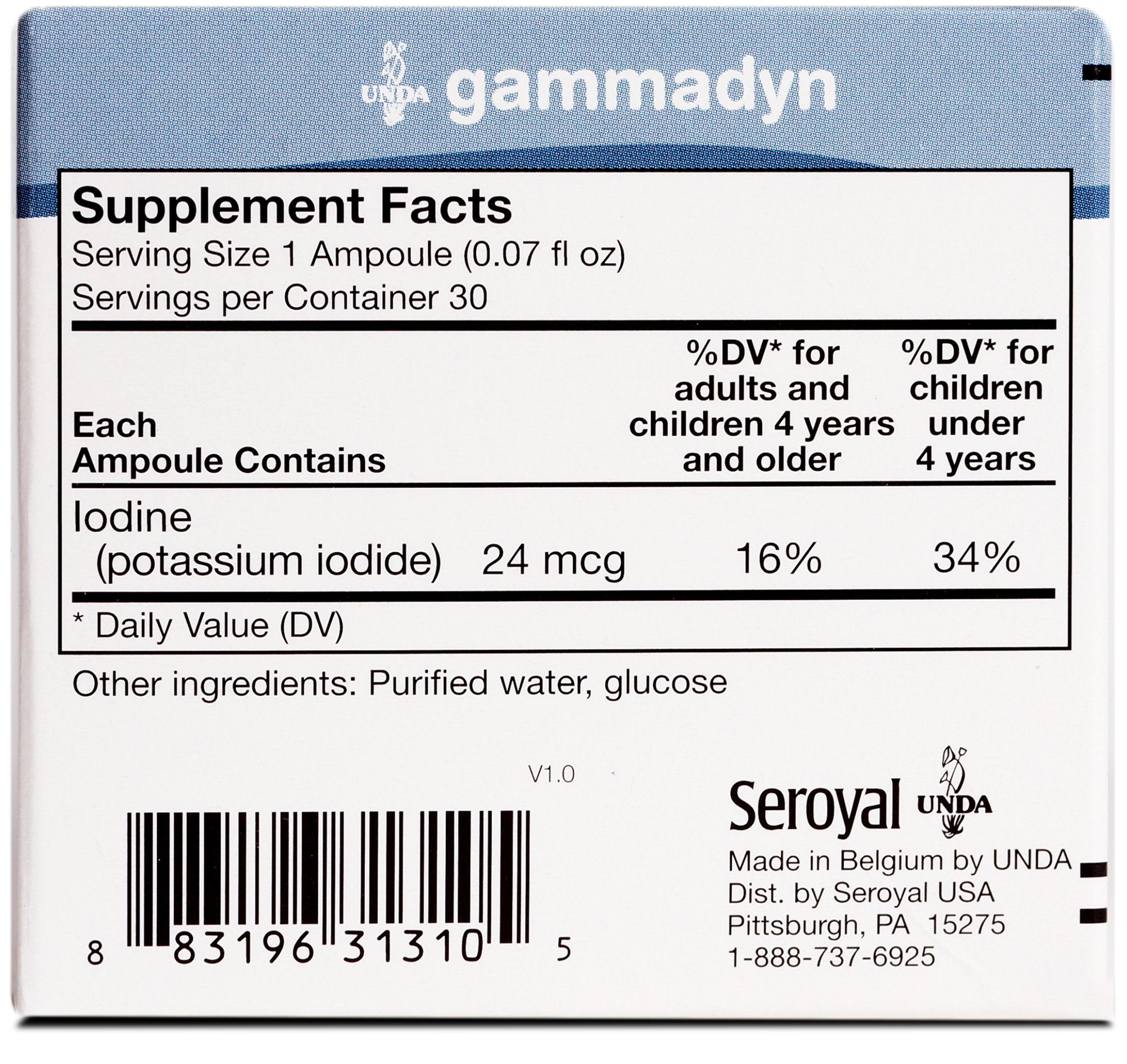 UNDA Gammadyn: emballage compact et pratique pour oligo-éléments