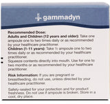 Vue du dosage quotidien recommandé pour UNDA Gammadyn Mg.