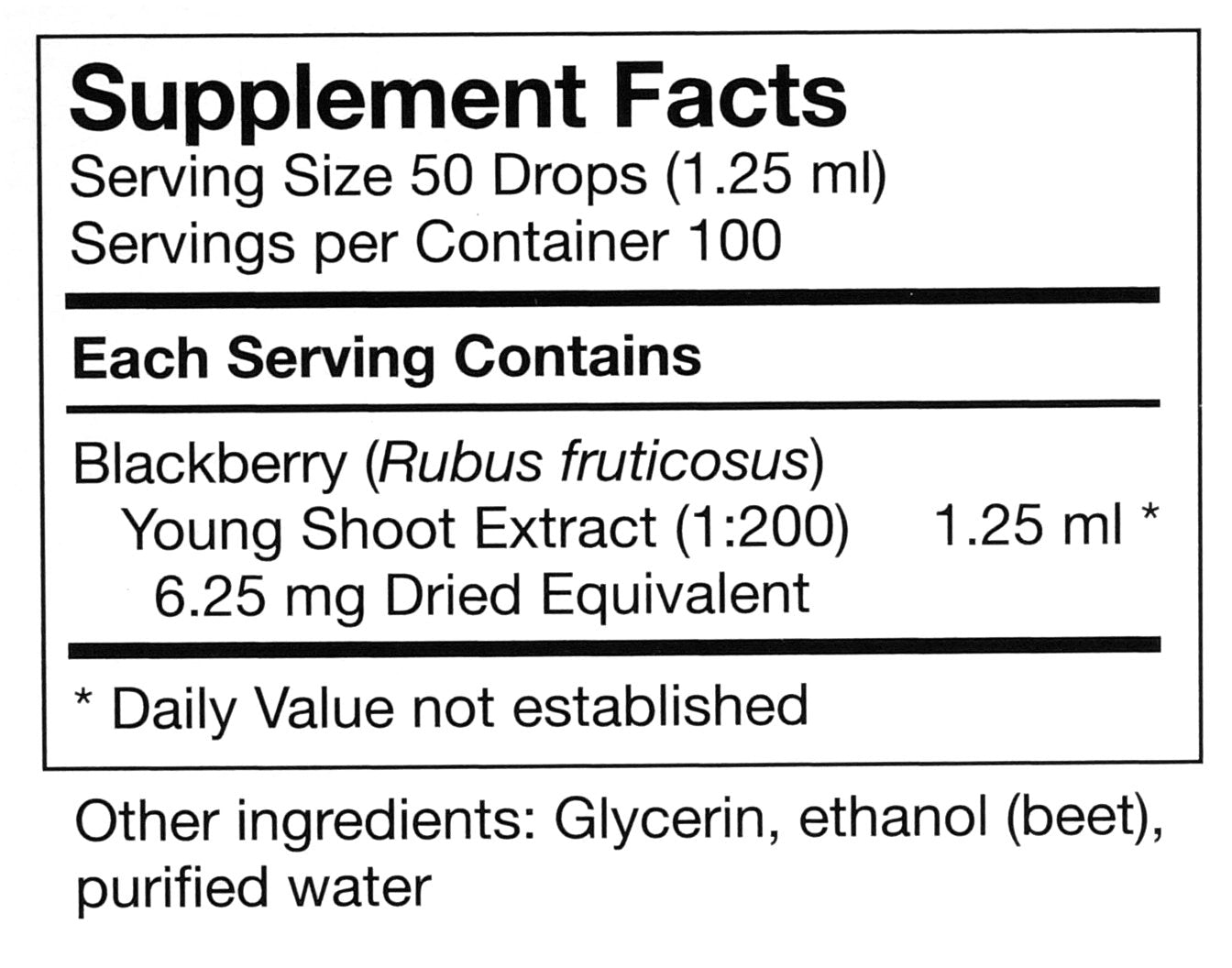 Etiquette UNDA Rubus Fruticosus: détails biodynamiques et conseils d'utilisation.