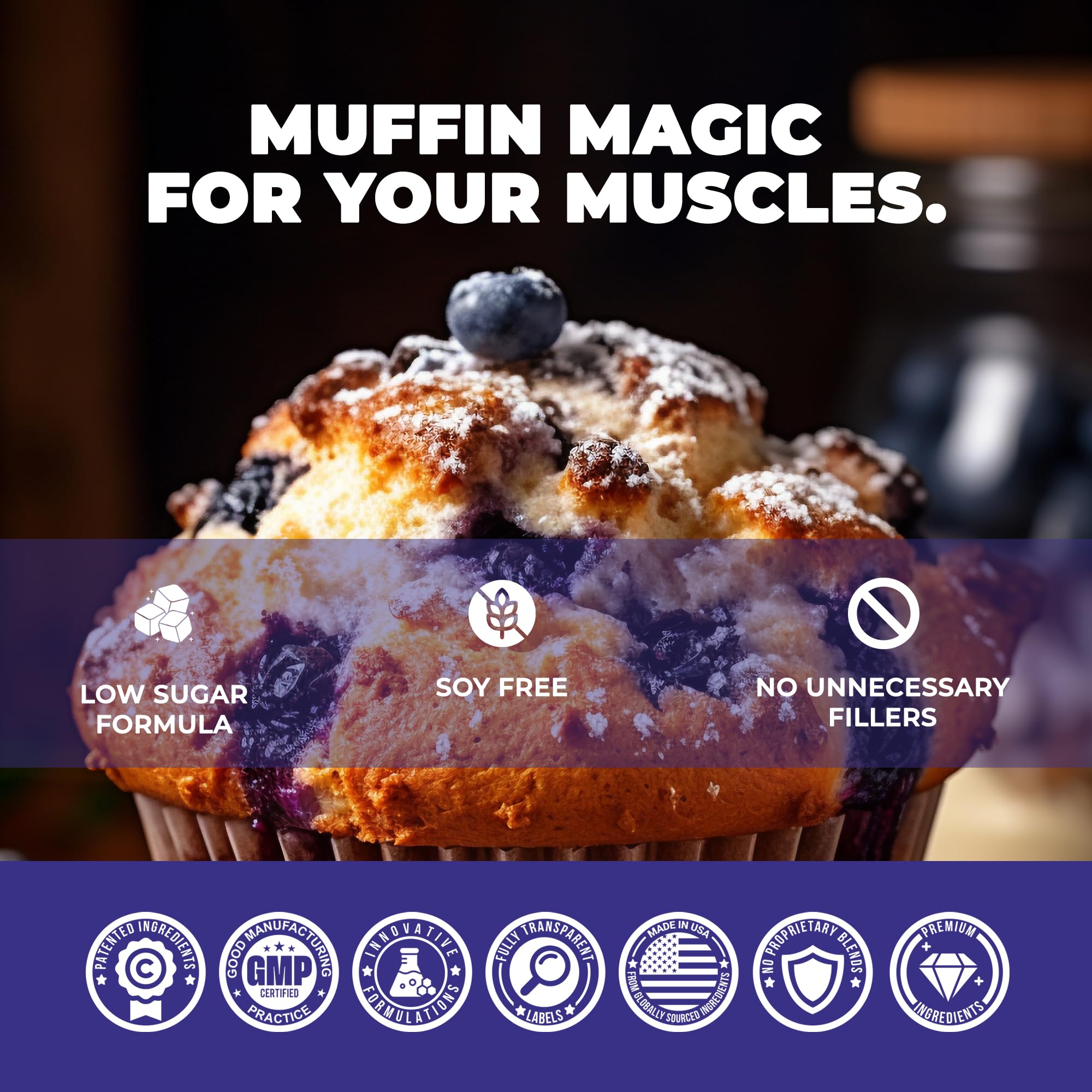 Panda Fuel – liberation lente et saveur Myrtille Muffin
