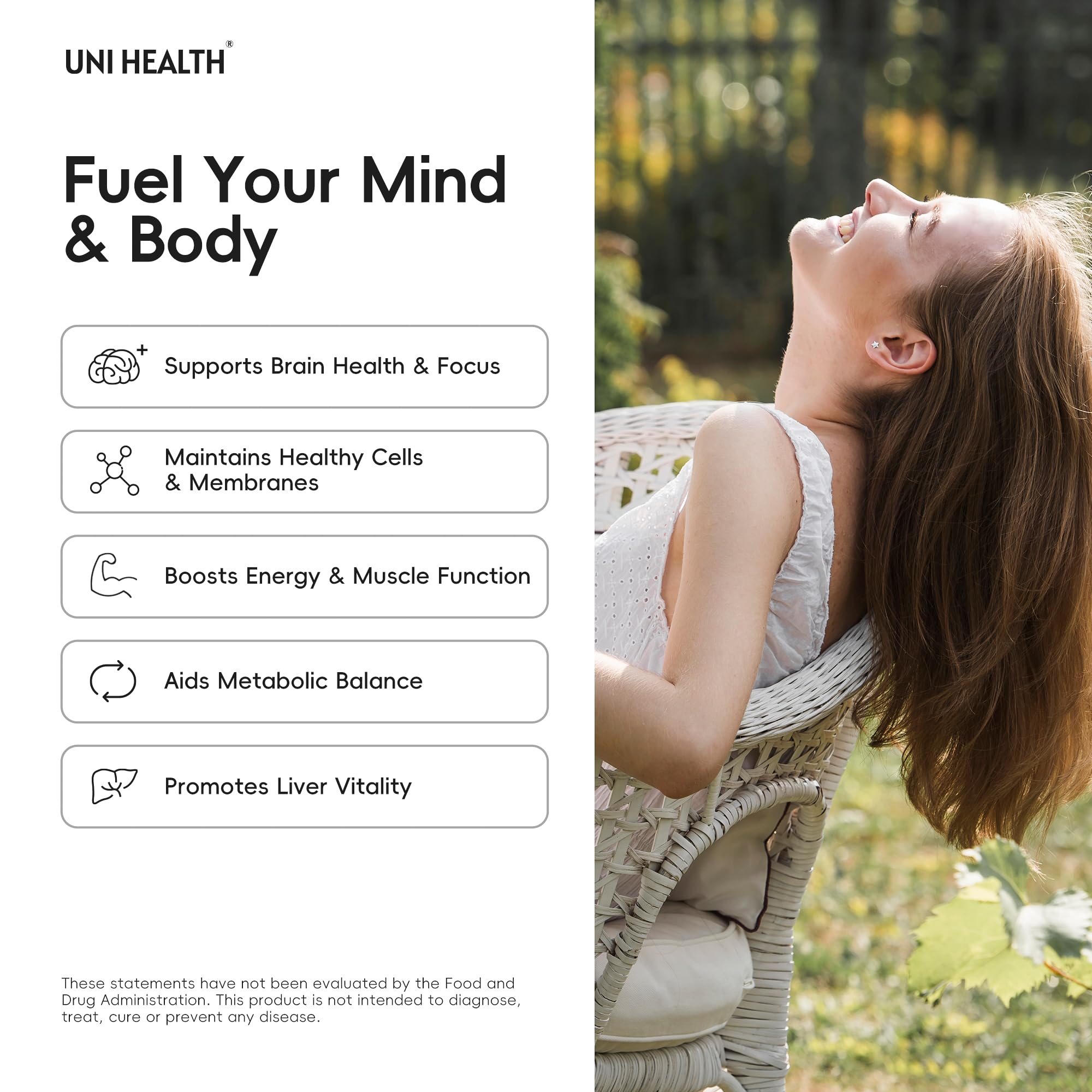 UniHealth Choline soutien prénatal, favorise le développement neuronal