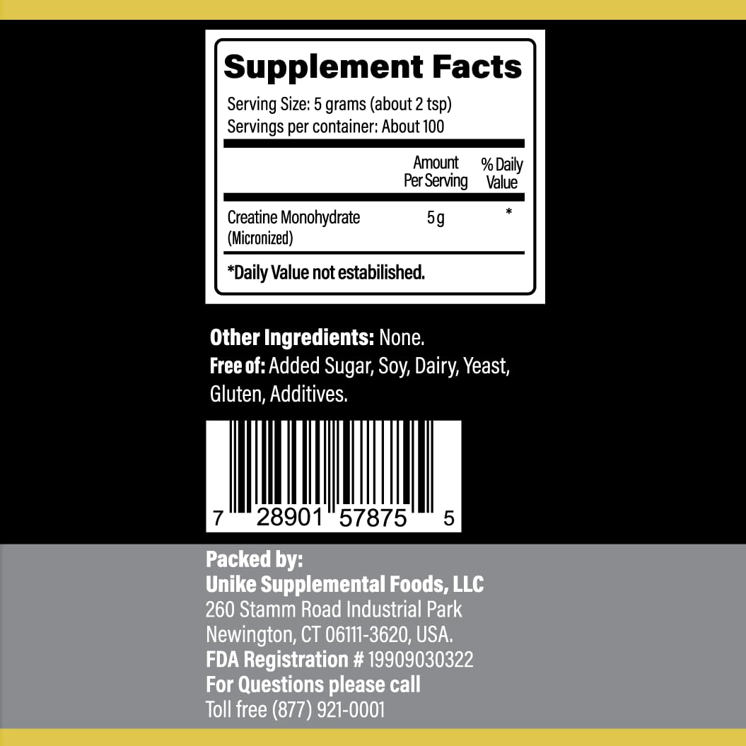 Conseils pré et post-entraînement pour Unike Nutra Creatine Monohydrate.