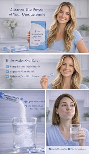 Haleine plus fraîche après l’utilisation de UniqueSmile.