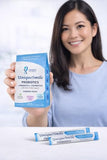 Sachets UniqueSmile Probiotiques prêts à consommer.
