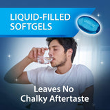 Dose rapide d'Unisom SleepGels, gélules molles prêtes à consommer.