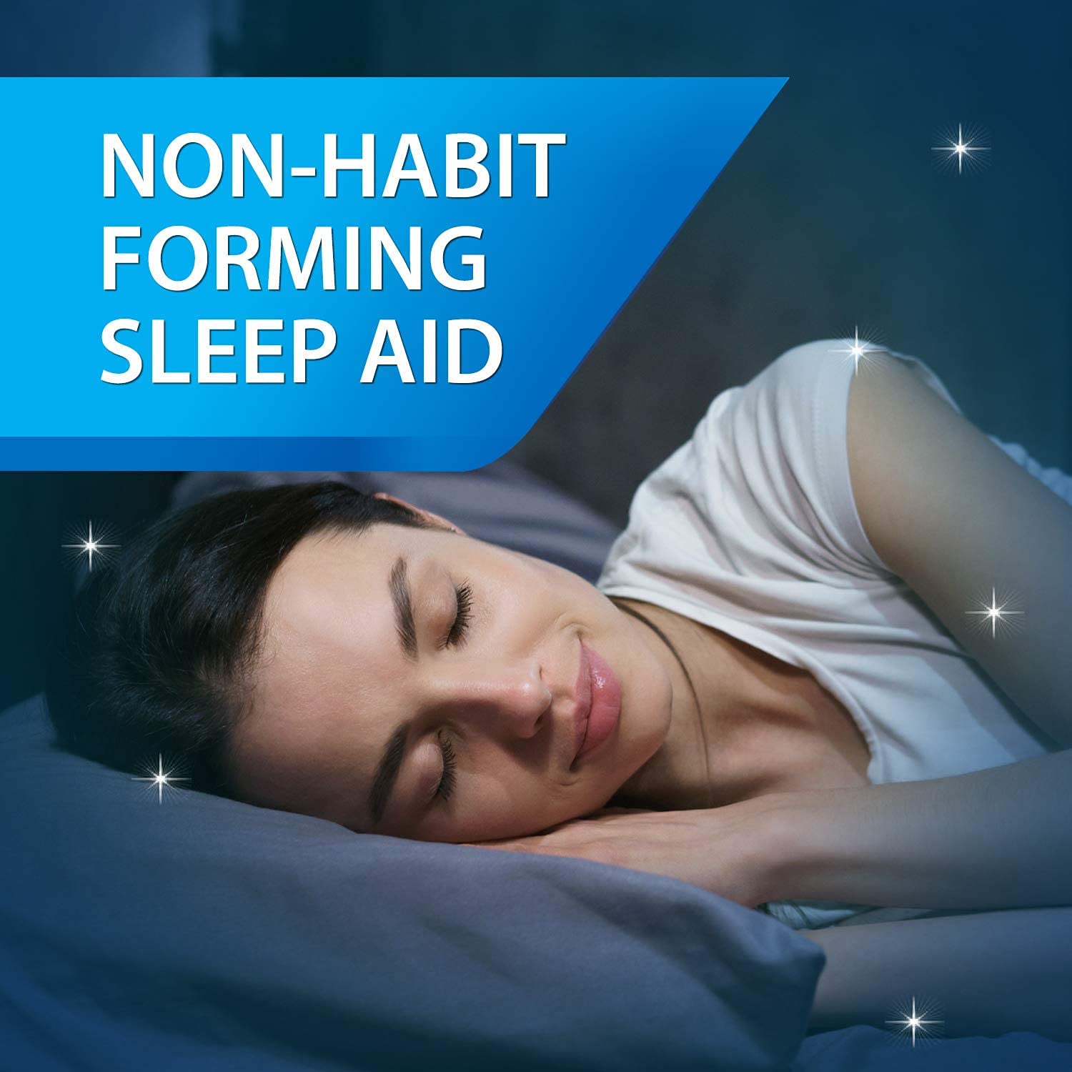 Prise avant dormir d'Unisom SleepGels, routine nocturne simple.