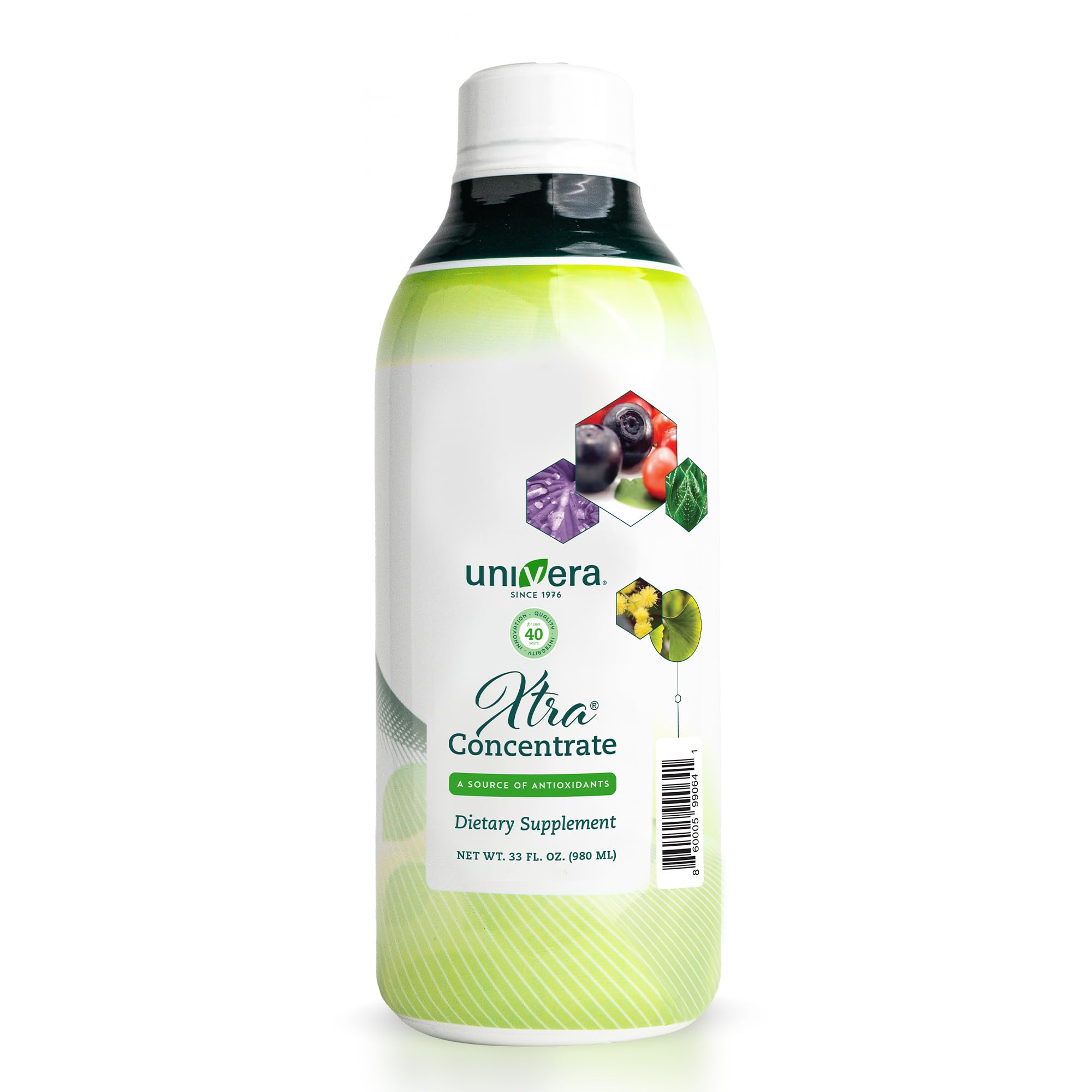 Bouteille Univera Xtra Concentrate prête à l’emploi, énergie quotidienne.