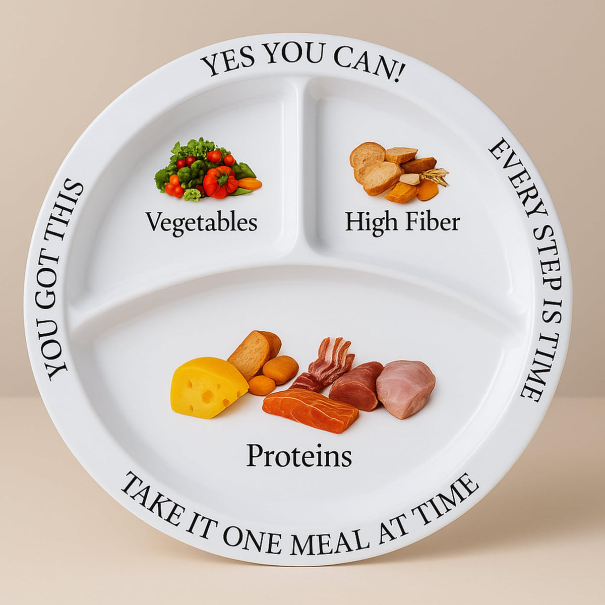 Universal Body Labs assiette-bariatrique protéine pour des portions équilibrées