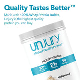 Poudre sans gluten Unjury pour cuisiner sainement.