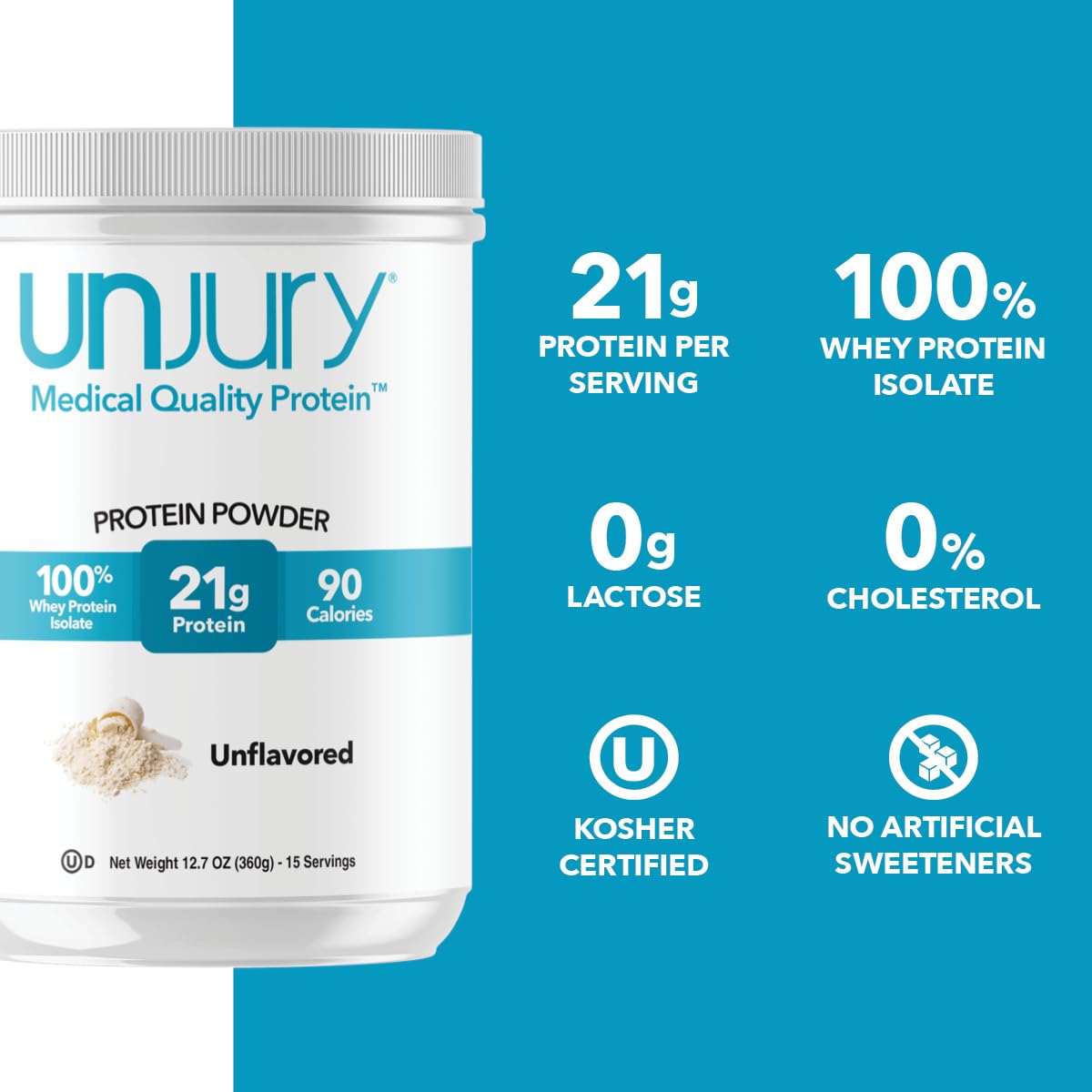 Produit certifié kosher Unjury, garantissant qualité et conformité.