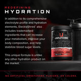 Unmatched Electrashred verre d’eau rose, goût naturel pour hydratation agréable.