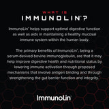 Unmatched Immuno-IGG Colostrum en poudre — cuillère-doseuse et portion facile pour l'utilisation quotidienne.