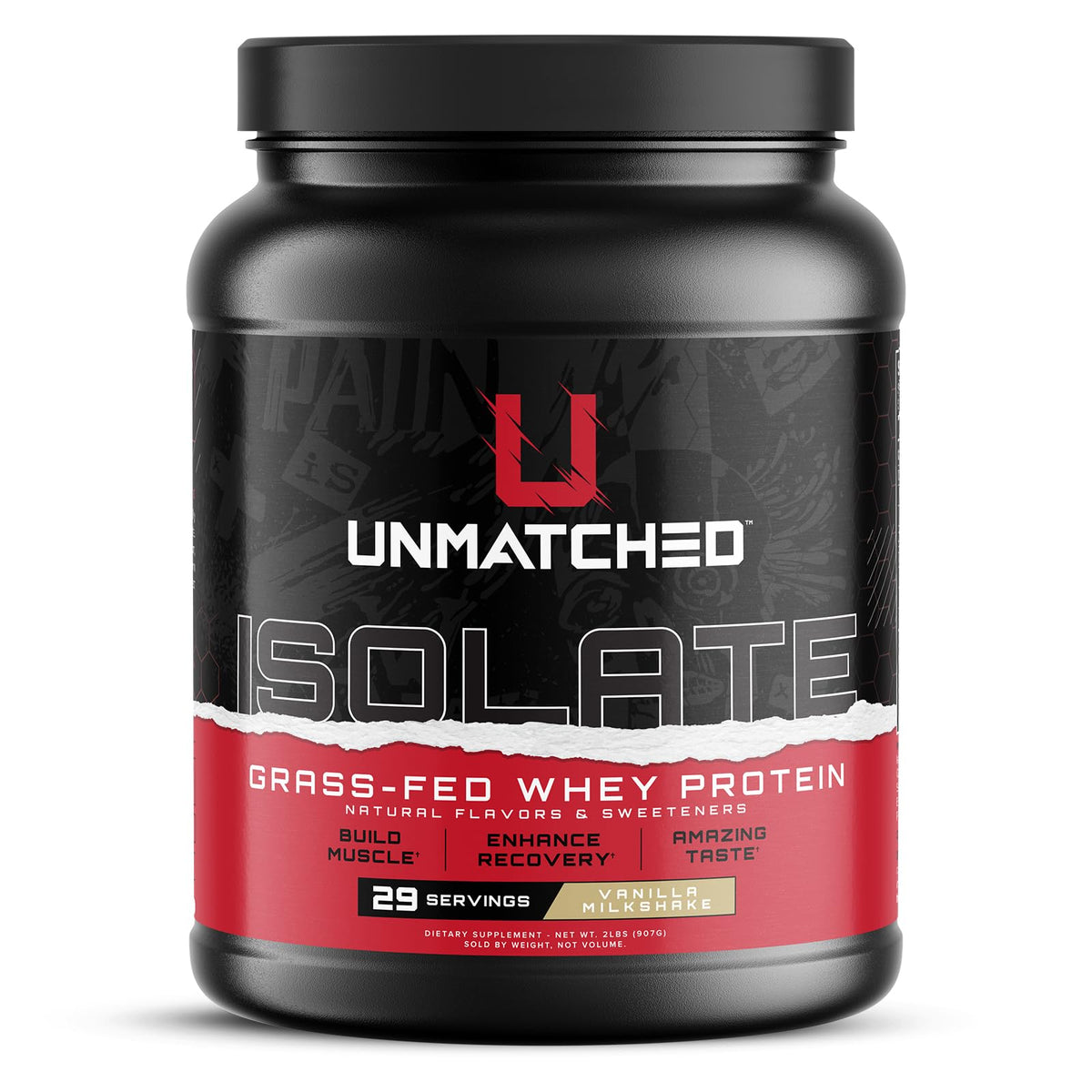 Unmatched Isolate poudre-protéine alimentation-herbe, récupération musculaire après l'entraînement.