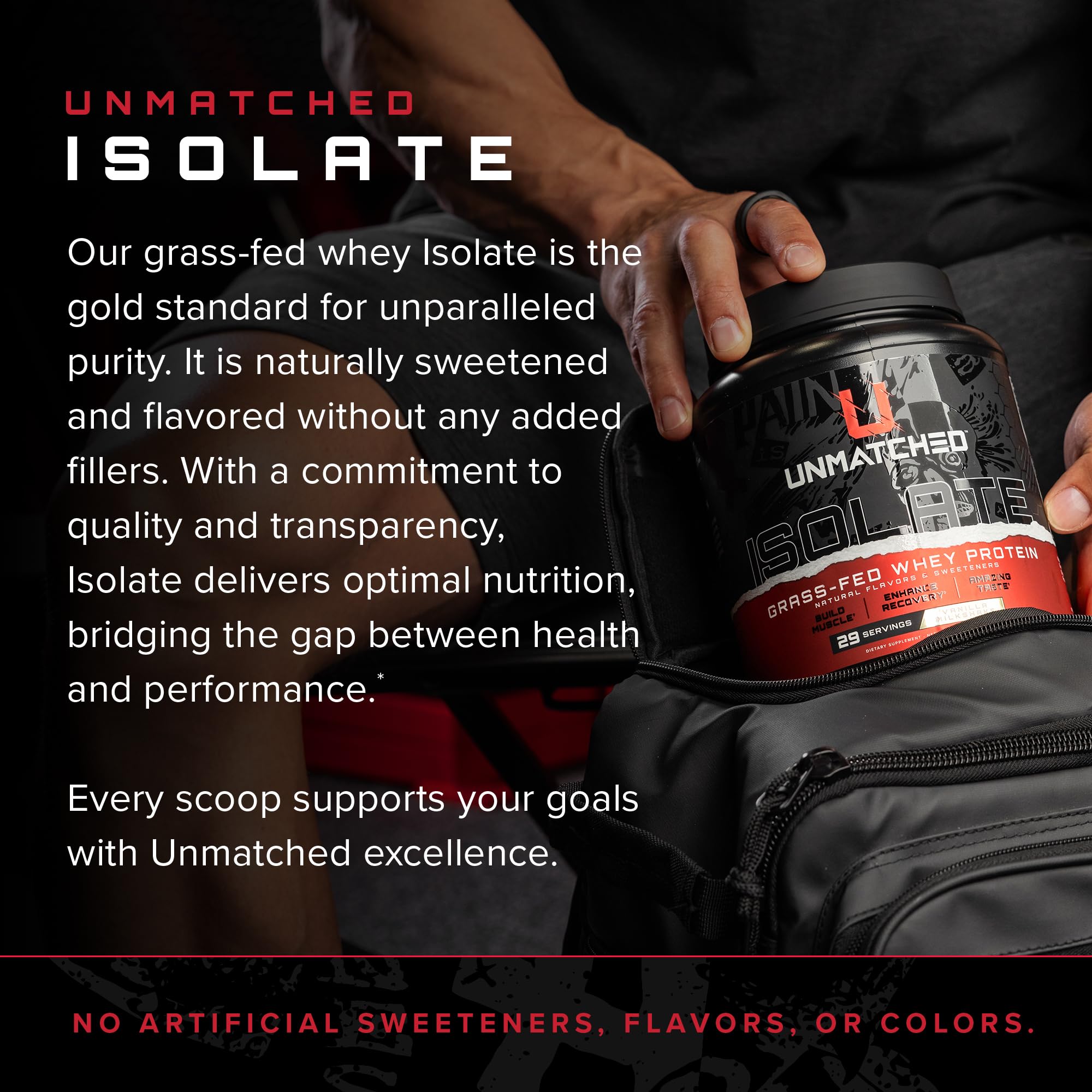 Unmatched Isolate shaker sportif, préparation pratique après séance.