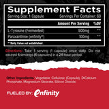 Capsules Unmatched Paraxanthine en gros plan, concentration accrue.