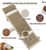 UNMERA coussin acupression avec pointes camellia, soutien cervical durable