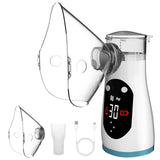 Nébuliseur UNOSEKS portable avec écran LCD pour un dosage précis en déplacement.