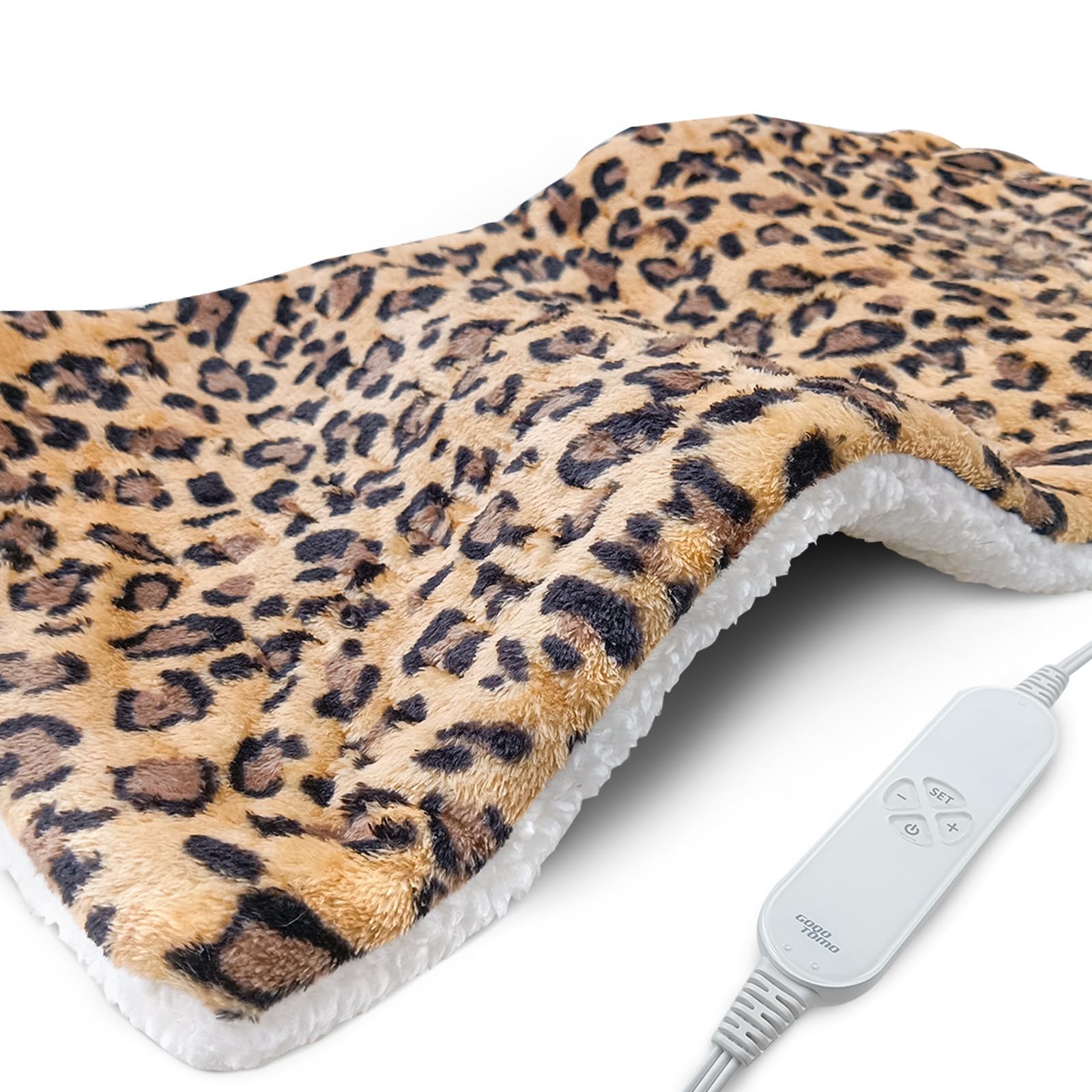 UNOWIX chauffe-dos poids imprimé leopard : chaleur ciblée pour soulager le dos