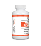 Étiquette Unpretentious Potassium Bicarbonate affichant dosage fiable
