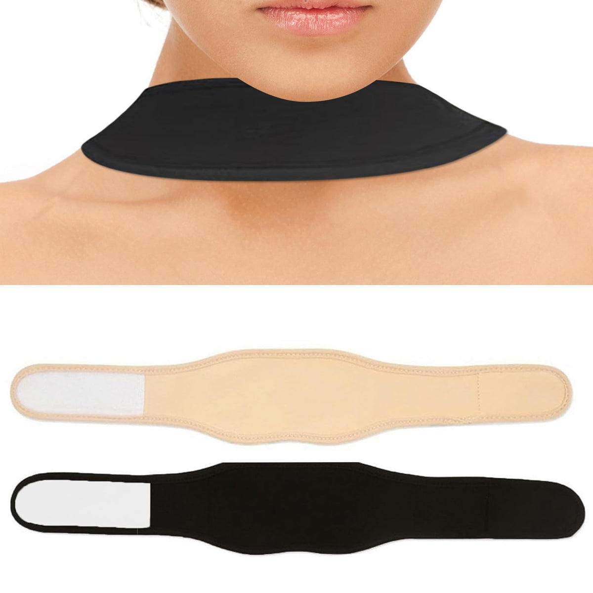 UOMIO couvre-tracheostomie-cou-respirant, douceur et protection du stomavé.
