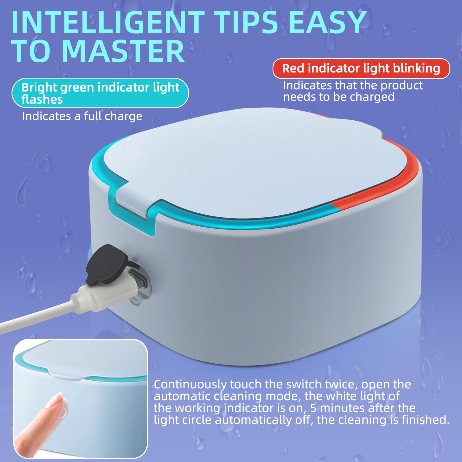 UpaClaire nettoyage 360 lentilles souples : couverture complète y compris l’arc postérieur.