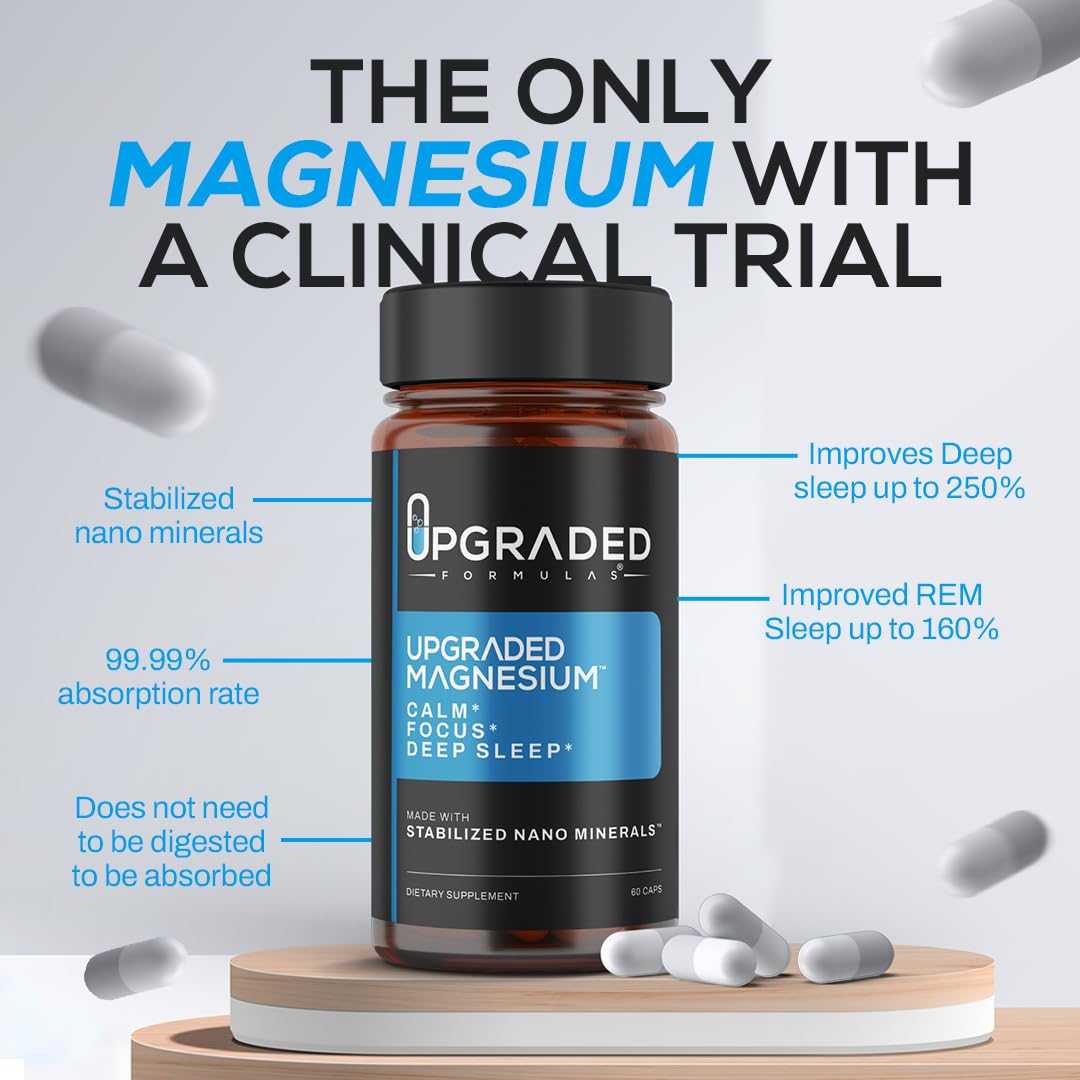 Upgraded Formulas Nano Magnésium Absorption Maximale: meilleure assimilation pour le repos.