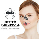 Application des bandes UPMOSTEK sur le nez pour une respiration facilitée