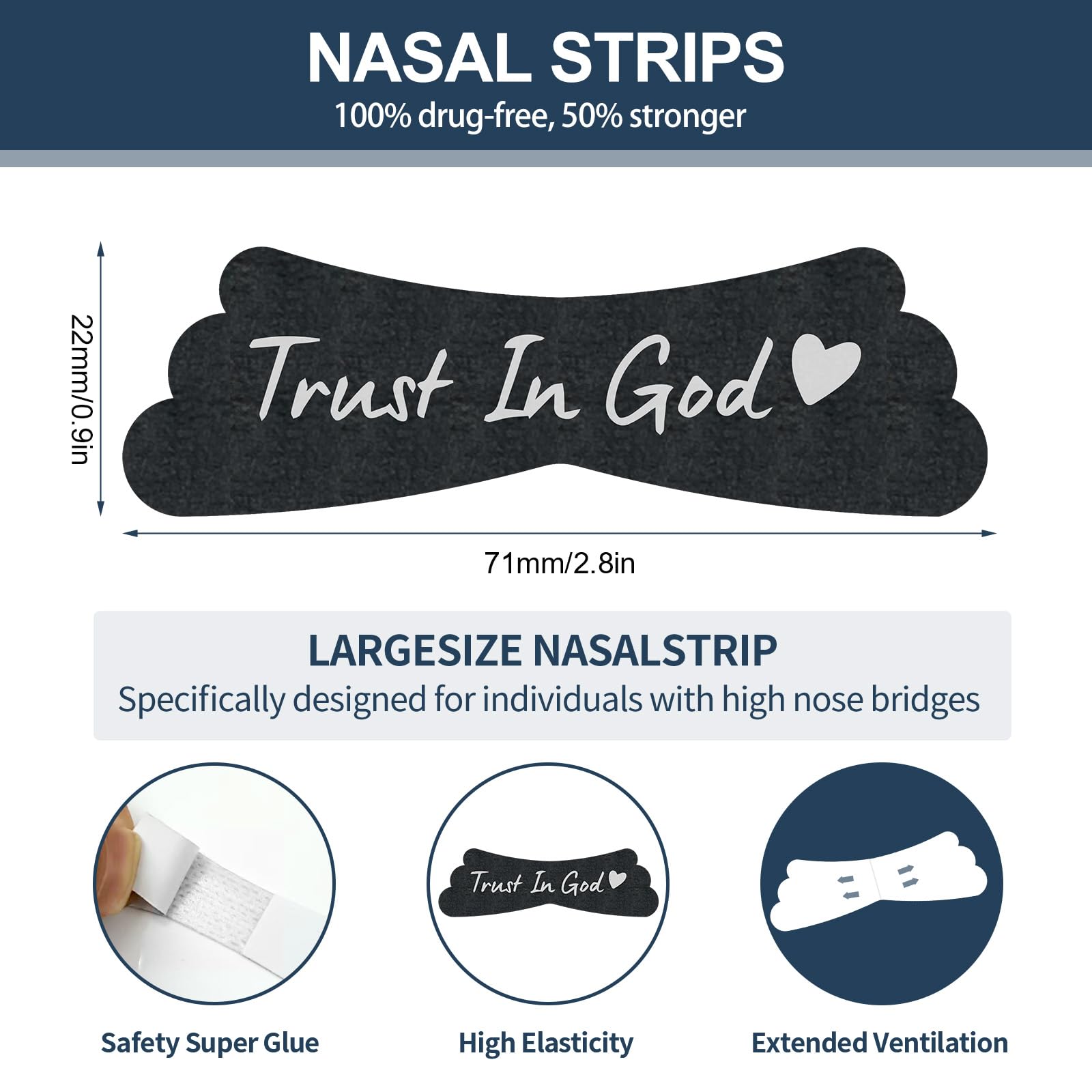 Tissu non-tissé doux et sûr des bandes nasales UPMOSTEK pour le sommeil