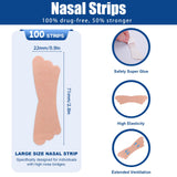 Bandes nasales universelles UPMOSTEK taille 71 x 22 mm et adhérence
