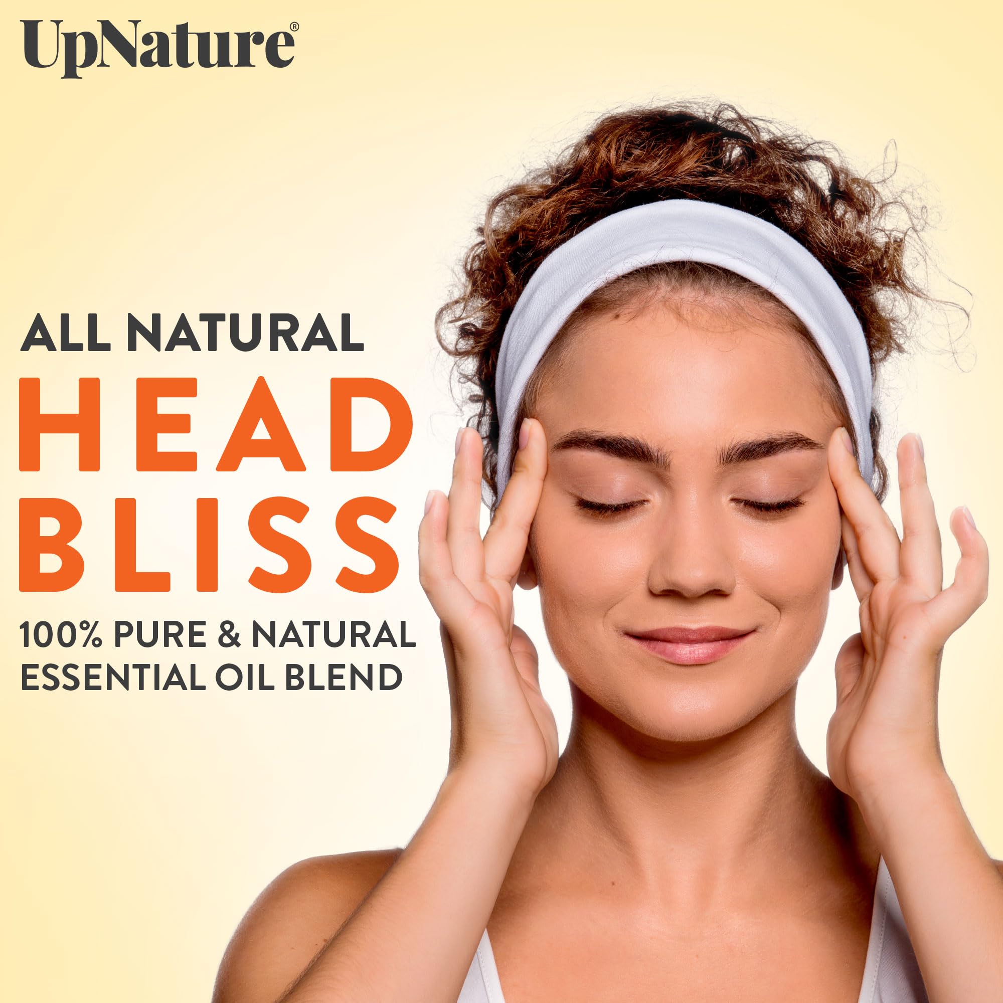 UpNature Head Bliss Roll-On : application sur les tempes pour une fraîcheur rapide