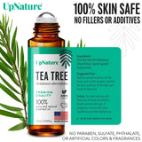 UpNature huile arbre-a-the: massage capillaire rapide pour rafraîchir le cuir chevelu.
