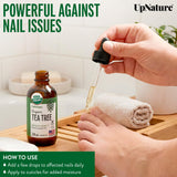 UpNature huile arbre a the – Dilution avec huile porteuse pour massage capillaire