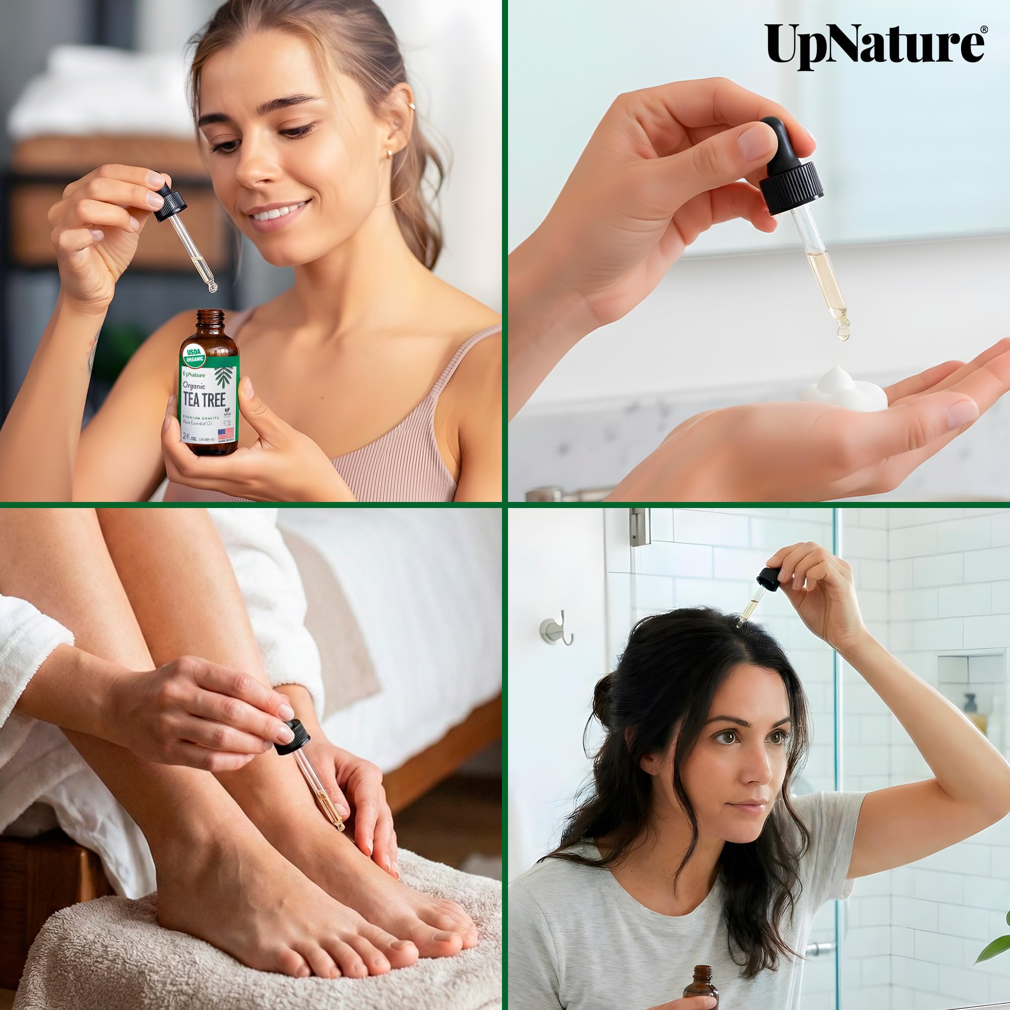 UpNature huile arbre a the – Recettes beauté maison pour peau et cheveux