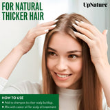 UpNature huile arbre a the – Utilisation dans shampoing pour cuir chevelu rafraîchi