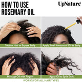 UpNature huile romarin pour massages, offre une sensation herbacée et rafraîchissante.