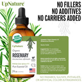 UpNature huile romarin pour visage, aide à obtenir une peau lisse et lumineuse.