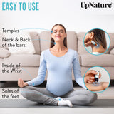 UpNature roll-on menthe-poignet : application discrète et rapide en déplacement.