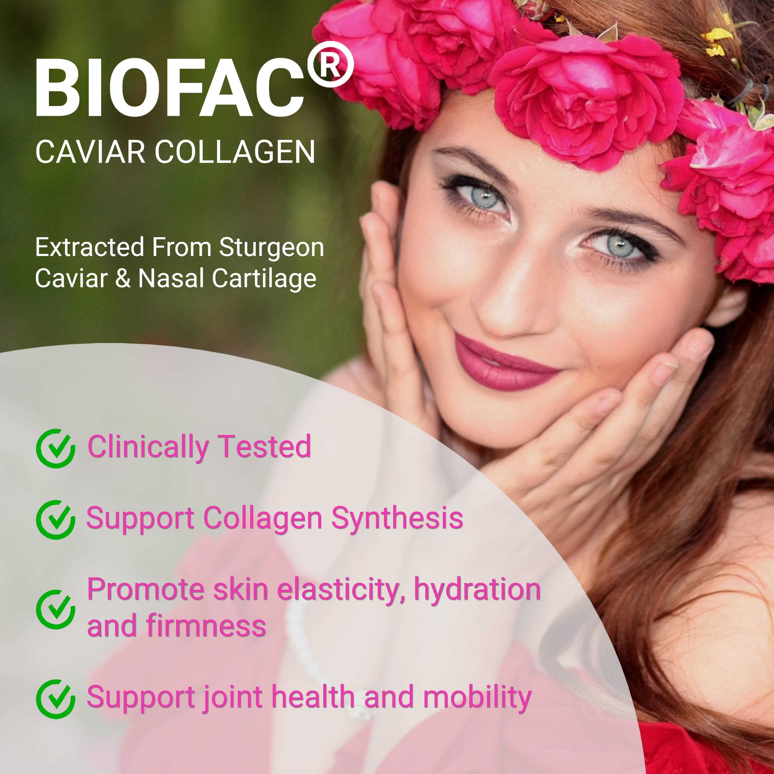 Caviar Collagen UpNourish et peptides soutiennent l’élasticité et l’hydratation