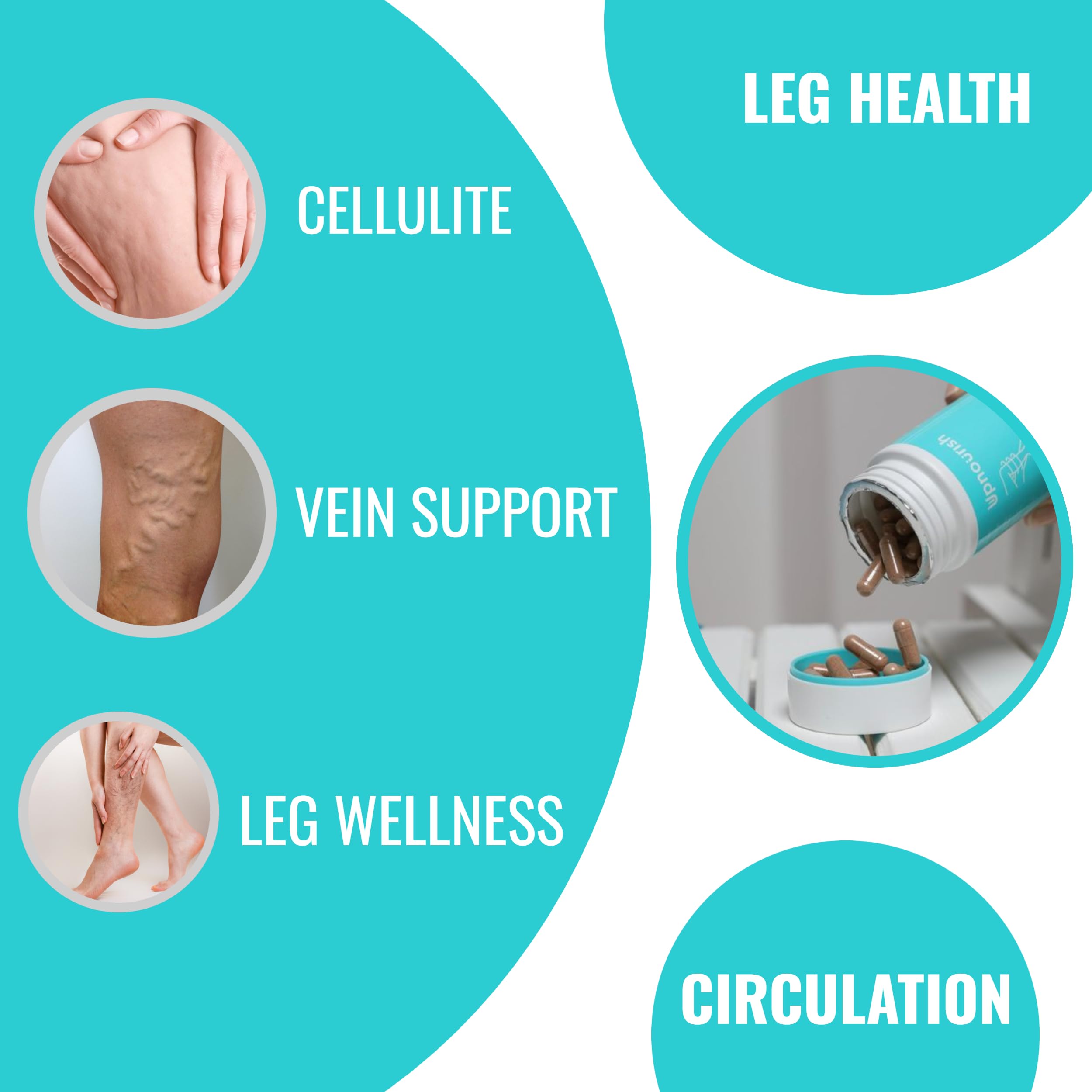 UpNourish circulation-jambes-legere: sensation de jambes plus légères.