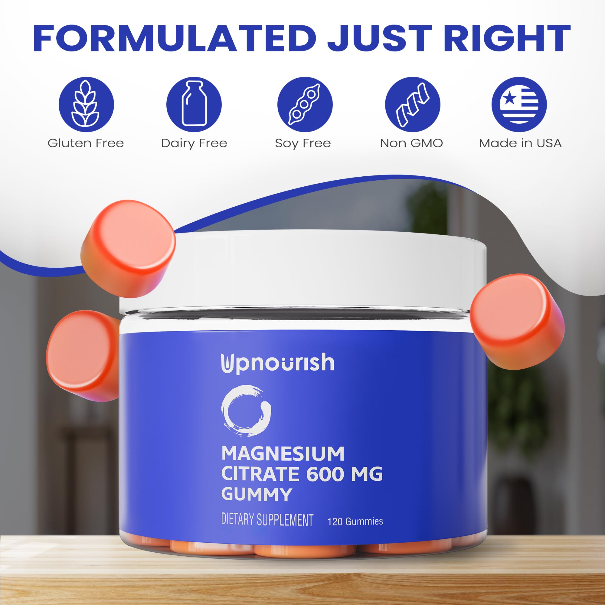 Gommes UpNourish pour toute la famille, soutien musculaire et digestif possible