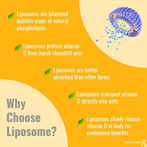 UpNourish D3 liposomale - etiquette: dosage clair et pureté contrôlée