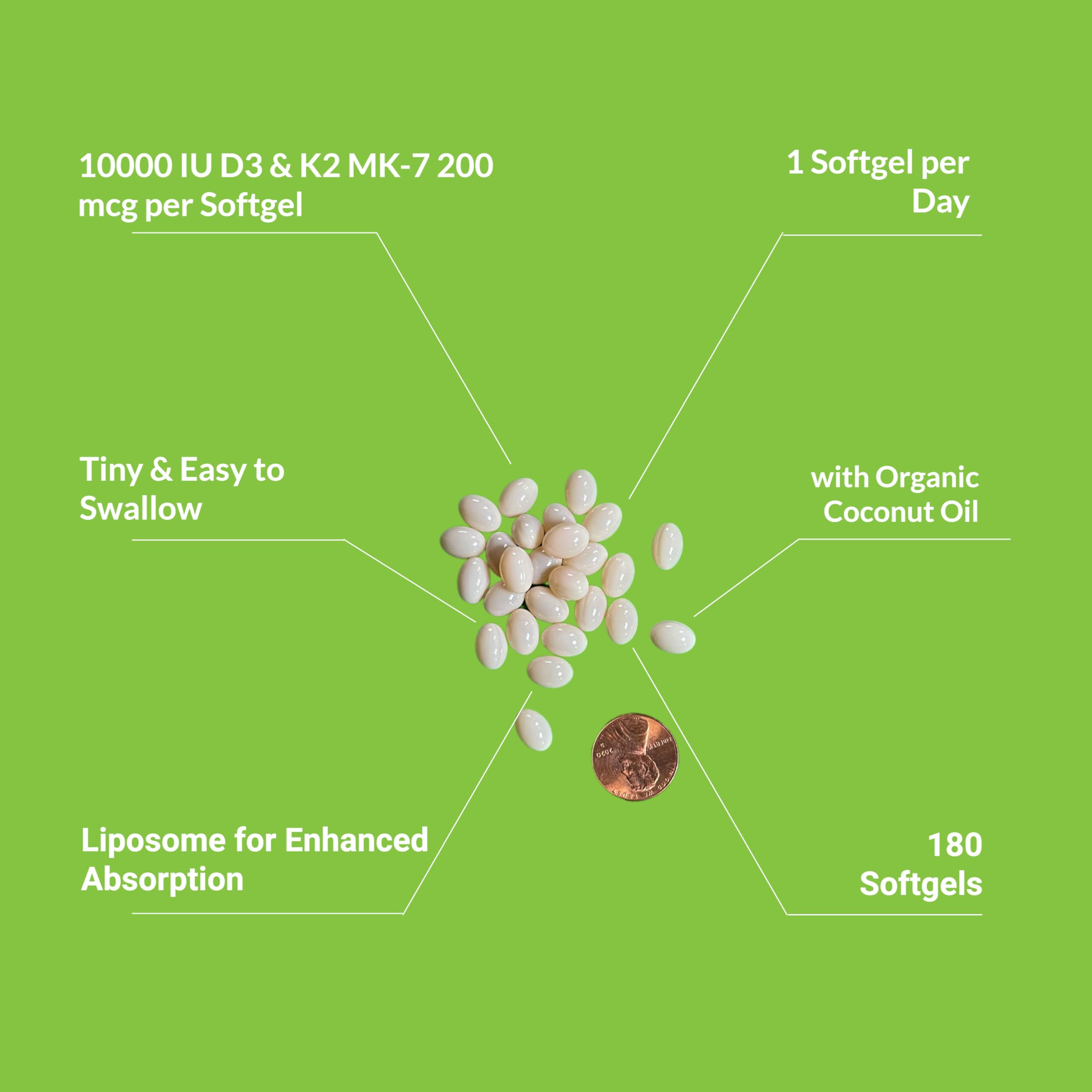 Absorption améliorée grâce à la technologie liposomale UpNourish D3 K2