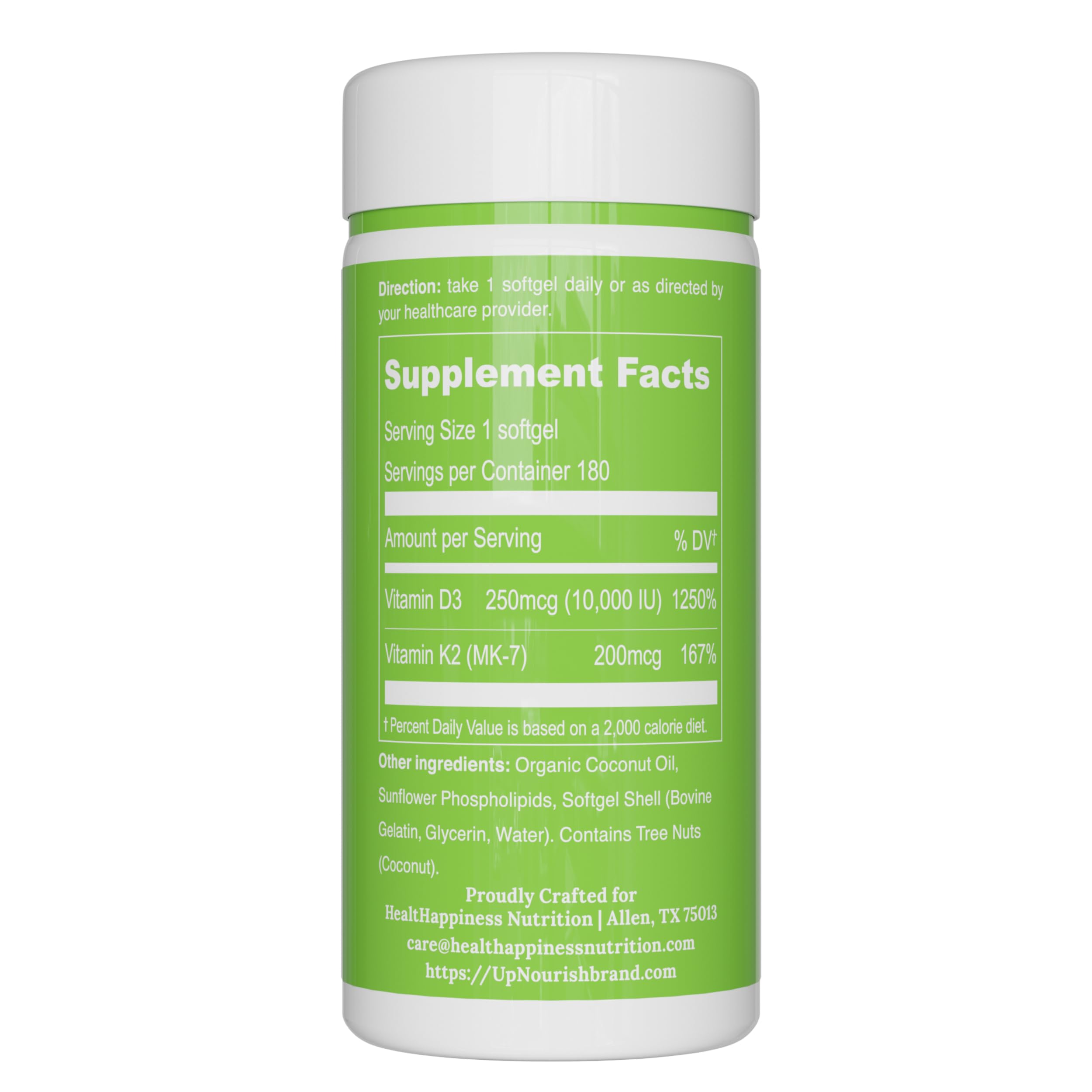 Utilisation quotidienne avec UpNourish D3 K2 dans une routine saine