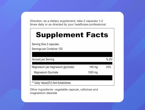 UpNourish magnésium glycinate 500 mg – routine soir détente après l'entraînement