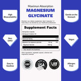 Présentation vegan UpNourish Magnésium Glycinate - capsules faciles à avaler et bien-être quotidien.