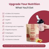 UpNourish Ingrédients sans sucre ni lactose, formulation propre.