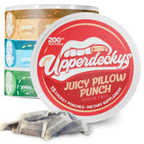 Upperdeckys Pochettes énergie caféine, vue d’ensemble des quatre saveurs pour boost rapide.